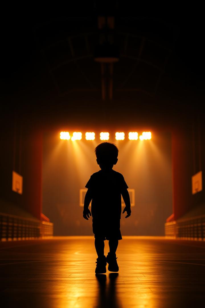 Walking through arena tunnel